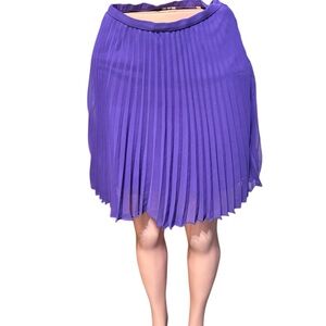 Halston Heritage Vibrant Purple A-Line Skirt 0